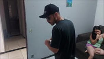 Because she is concerned about the police officer looking for her husband, the housewife pays for her freedom with her rear end.