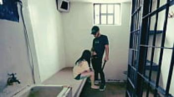 A VIDEO OF A REAL POLICE PERSON IN LOVE WITH A PRISONER CAME TO LIGHT. THEY SET HIM FIRE