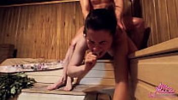 Harsh sexual encounters with a stranger and a babe blowjob in a public bathroom