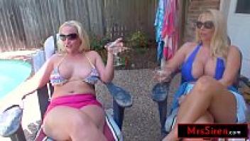 There are two MILFs who are fans of BBC Pool Boys.