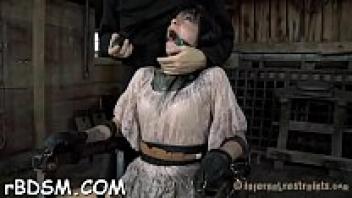 Pornographic beauty bondage