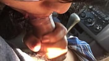 In the car, there were some mouthwatering blowjobs...