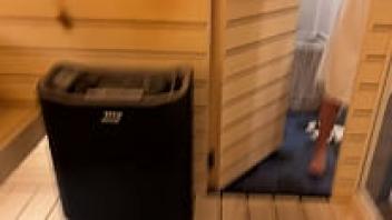 Engaging in sexual activity with an unknown person in a sauna