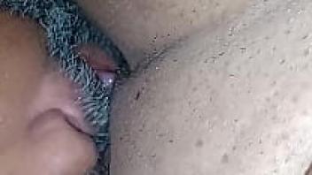 She is performing a squirt, and he is coming and shaking all of the horrana squirt. The couple is coming together.