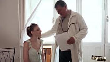 During the examination, the doctor engages in sexual activity with the patient who is extremely thin.