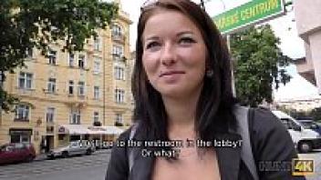 This is HUNT4K. It is time for the cuckold to watch his chick engage in some naughty activities.