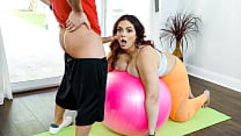 During her free-use yoga session, Chubby Milf is accompanied by her trainer, who is a Cncmilf.