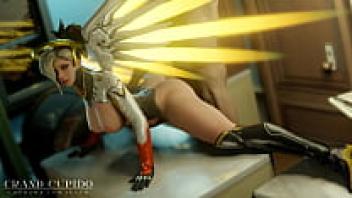 Taking Mercy from Behind on the Table in a Doggy Manner