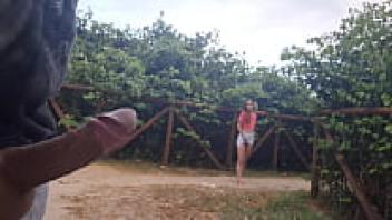 Handjob for a hottie who was walking by in public throughout the day!