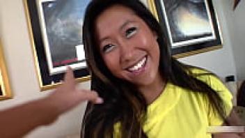 an Asian bubble butt for the first time