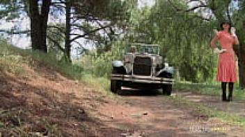 Out in the wilderness, two eager young ladies making love to an unknown man