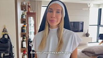 This big ass nun will stop at nothing to win back this man's faith.