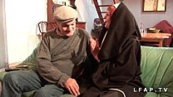 Grandpa and his friend adored and sodomized the elderly nun.