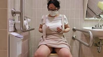 While shopping, a married woman masturbates in the restroom.