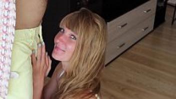 The most adorable amateur blowjob ever made by hand. Bikeyeva Sasha