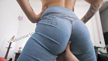 Gorgeous New Model! Big Round Ass with Puffy Nipples! What a PAWG! Extremely tight jeans!