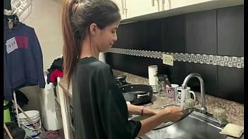 Hot stepsister constantly turns me on while we're home alone. FULL STORY