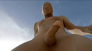 Pantyboy on the beach.