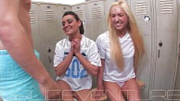 Bruce Venture Charley Chase and Victoria White's Locker Room Blowjob