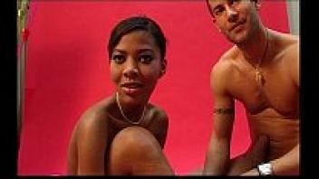 French Black Beauty with her White Man.