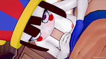 Pomni wants to have sex in her swimwear (hentai).