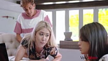 My stepsister likes me in front of her best friend.