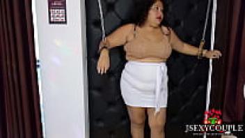 When I asked the hotel bellhop to show me how to use BDSM devices, I ended up swallowing my come and loving him while he was shackled.