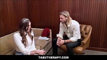 TabuTherapy - Small Tits Teen Orgasms Several Times After Being Seduced By Her Big Dick Male Therapist - Selina Bentz, Ryan Mclane