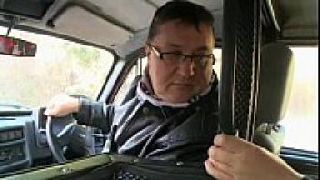 Hadjara rides along with an elderly man.