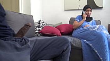 A Turkish Muslim woman calls the police when she sees his enormous black cock.