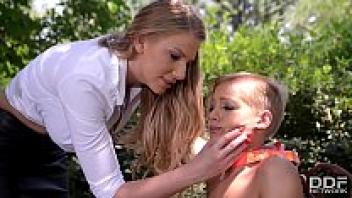 Before falling in love with her, mistress Danielle Maye abuses her submissive.