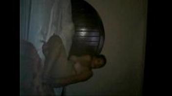 My girlfriend and I at the motel.