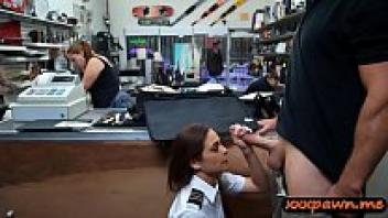 Sexy Latin stewardess railed by pawn guy.