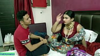 The lucky Indian boy and the gorgeous new wife! Softcore Romantic Sex in India