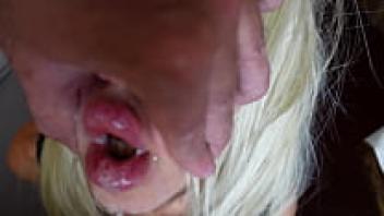 Hardcore video of a hot girl in love in the Russian kitchen