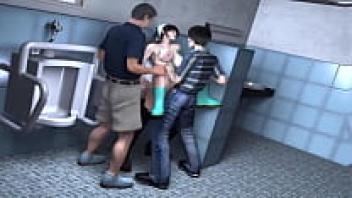 Hetai 3D 42: Bigboobs cleaning crew and fortunate student