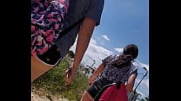 Gorgeous ass walking freely