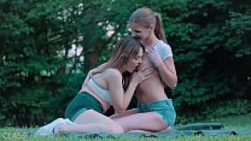 Crazy girls grabbing each other with their fingers