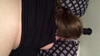 PAWG is teasing a BBC dogstyle.