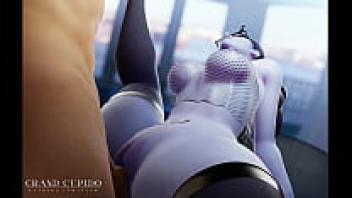 Widowmaker, the office hottie, adored On the Table [Overwatch] (Grand Cupido).