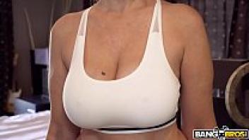 Big Tits MILF Stepmother Julia Ann adores her stepson in the shower.