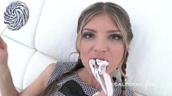 Teen Gina Gerson has a 5on1 mini-gangbang with an incredibly attractive and wonderful DP.