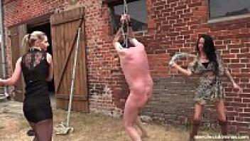 Geprügelt: Strict Outdoor Whipping with Lady Deluxe and SweetBaby
