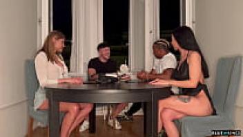 Friends playing a board game wind up having insane sex with each other.