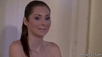 An unfaithful girlfriend was caught riding an elderly man's dick.