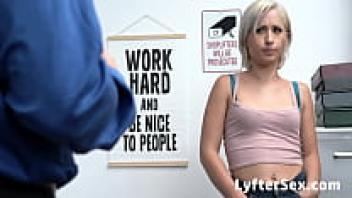 Teen Shoplifter Strip in Little Tits Looked for Stolen Goods