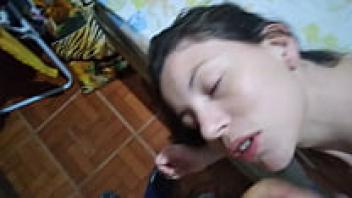 Today, I threw milk in the girl's face and gave her a strong punch.