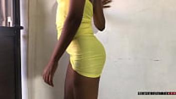 Loved at work, ebony babe