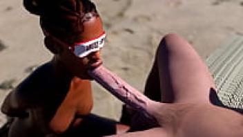 Massive white dick and deepthroat abuse of a black girl by BWC