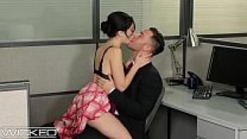 Jane Wilde, a lustful coworker, adored the office desk at WickedPictures.